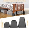 8pcs Adjustable Furniture Risers 500kg 1100lbs Capacity Bed Lifters for