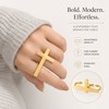 Two Finger Cross Ring for Men & Women – Vintage