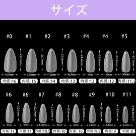 Fingooo Nail Tips, Ultra Thin, 300 Pieces, Long, Clear, Medium Length, False Nails, Natural Fit, Tightness (Point XL)