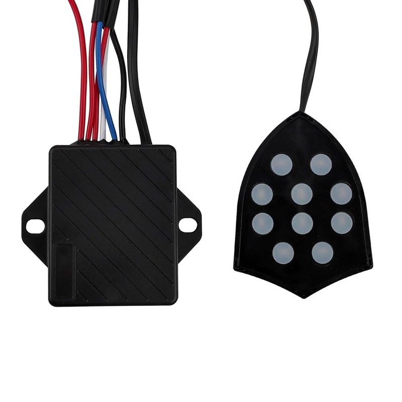 Snblzhef Universal 12V 10-Sound Musical Snail Horn Electronic Controller for