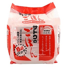Sato Koshihikari Cooked White Rice, 7.05 oz (Pack of 5)