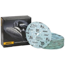 Mirka Galaxy Epoxy Sandpaper 150 mm Velcro Grain 2000 for Sanding Epoxy Resin, Wood, Epoxy, Rivertable, Pack of 50 Sanding Discs