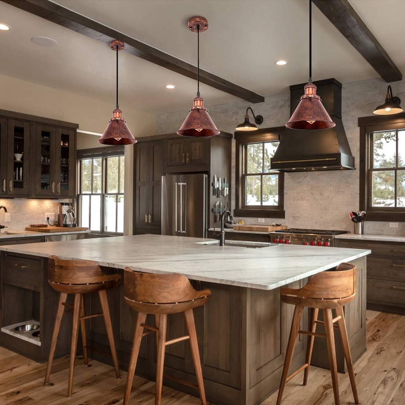 Lingkai Pendant Lighting Industrial Nautical Barn Pendant Light Single with