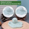 Silicone Molds Candle Cute Melting Snowman Resin Candle Molds for