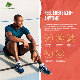 USDA Organic Pre-Workout Powder, Lemon Berry | Clean Energy Without Jitters | Natural Performance Boost | No Artificial Sweeteners | 20 Superfoods | Low Caffeine, 20 Servings