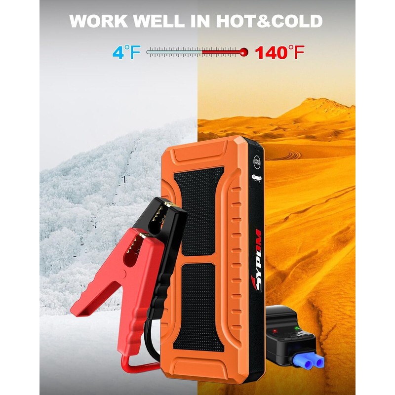 SYPOM Car Jump Starter, 4000A Peak Battery Jump Starter (for