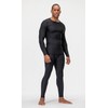 DEVOPS 3 Pack Men's Athletic Long Sleeve Compression Shirts (Large,
