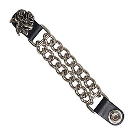 Hot Leathers Rose Vest Extender (Silver, 4")