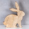 levandeo Rabbit Height 15 cm Mango Wood Easter Bunny Easter