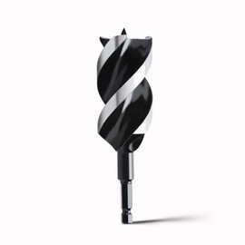 hsawbit Wood Drill Bits, 40mm x 155mm Auger Drill Bit Extra Long Drill Bits Wood Plastic, Drywall Woodworking Hole Drill Bit