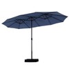 PHI VILLA 15'x9' Extra Large Patio Umbrella (Base Included) Rectangular