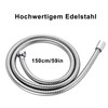 JOHO Shower Hose 1.5 m Stainless Steel Shower Hose with