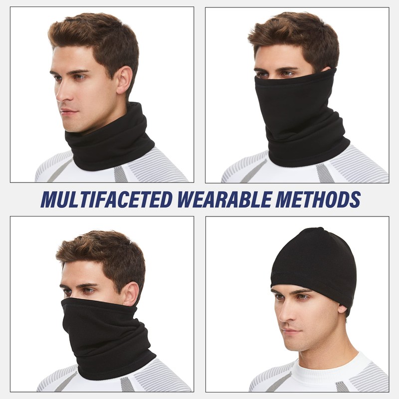 SUNMECI Neck Gaiter Warmer Ski Scarf Windproof Mask - Thick