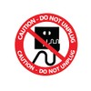 Do Not Unplug Sign Stickers,5 Inch Round Shape Do Not