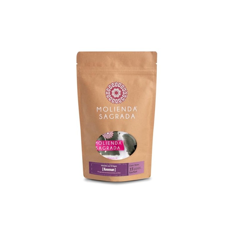Molienda Sagrada, Té Negro Keemun, 15 sachets biodegradables.