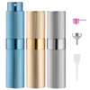 LISAPACK 8ml Stripe Perfume Atomizer Spray Bottle, 3pcs Travel Cologne