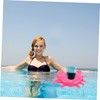 ORFOFE 4pcs Inflatable Drink Holder Cartoon Cup Floats for Pool