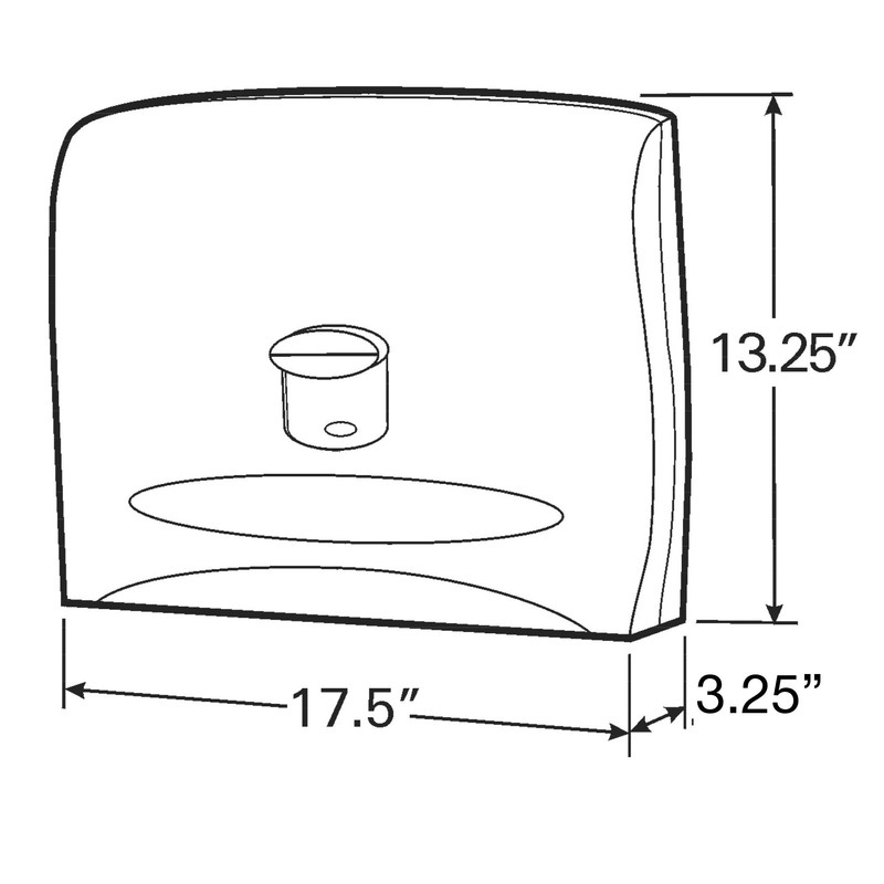 Scott® Professional Kimberly Clark Windows Toilet Seat Cover Dispenser (09506),