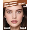 Easy Peel Off Eyebrow Gel, Mauve Tattoo Eyebrow Gel Easy