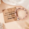POWWA Pink Pearl Bracelet, Best Friend Gifts, Girlfriend Gift, Girlfriend