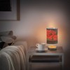 Mnsruu Small Table Lamp for Bedroom Bouquet of Red Roses