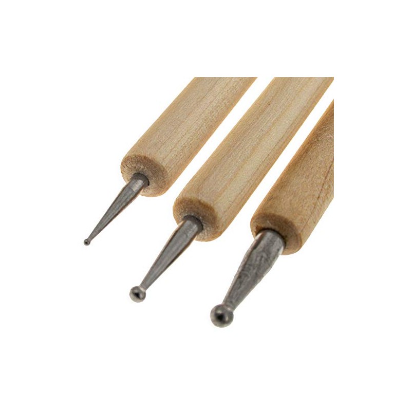 Set of 3 Double Sided Drop Pull Tools for Pysanky