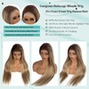 Blonde Balayage Wig Human Hair 13x4 Ash Brown HD Lace