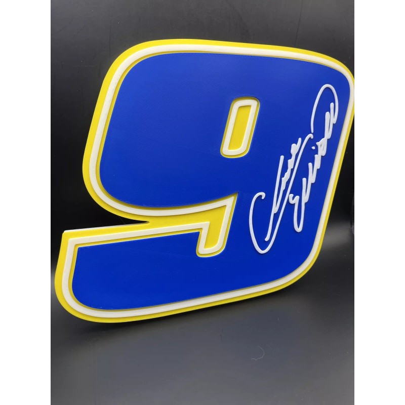 Chase Elliott 9 Logo Sign Display | 3D Wall Desk