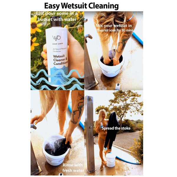 Wetsuit Cleaner/Neoprene Cleaner | All Natural Wetsuit Shampoo & Conditioner Wash – Citrus Deodorizer – Eco/Reef Safe/Biodegradable/Made in USA (1)