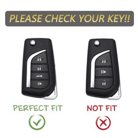 KarLingjun Key Fob Cover for Toyota Camry :4 Buttons Soft TPU Key Fob Remote Case Fit for Toyota Camry Corolla Cross Corolla Hybrid 2018-2023丨HYQ12BFB 89070-06790丨Gradient Blue, Gradient Blue, large