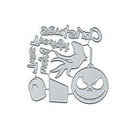 Christmas Eve Metal Die Cuts, Night Before Christmas Metal Cutting Dies Cut Stencils Card Paper Craft DIY Template Metal Cutting Dies Album Embossing Paper Dies for Card Making Scrapbooking