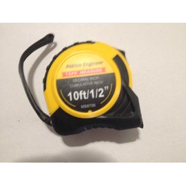 Tape Measure, Decimal inch, Steel, 120 in, (10 ft but no feet on Tape), Numbered Tenths of an inch Between The inches, can Measure to Hundredth of an inch