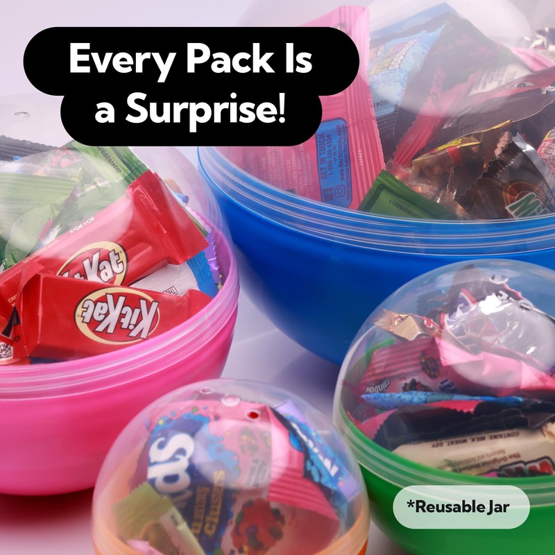 Chocolate Candy Variety Pack in Large Round Capsule - Assorted