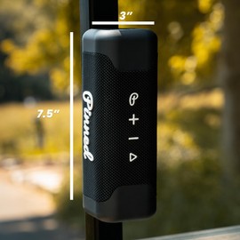 Pinned The Sound Stick Speaker - 100% Waterproof Shower Speakers - Magnetic, Wireless Speakers with Bluetooth for Outdoors - Golf Gift Idea - 15+ Hour Battery Life, Dual Speaker Pairing - Black