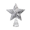 Silver Metal Fretwork Christmas Tree Topper (15.3cm)