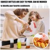 Dingion 8 Pcs 3 Hole Squeeze Bottles 16 oz Plastic