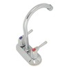 Sink Faucet 2 Handle 2 Holes Deck Plate Design Hot