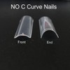 JZK 240x XXXL Clear Half Cover Extra Long Square Nail
