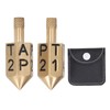 2PCS 6 Sides Rotary Dice with Shank Solid Metal Gyroscope