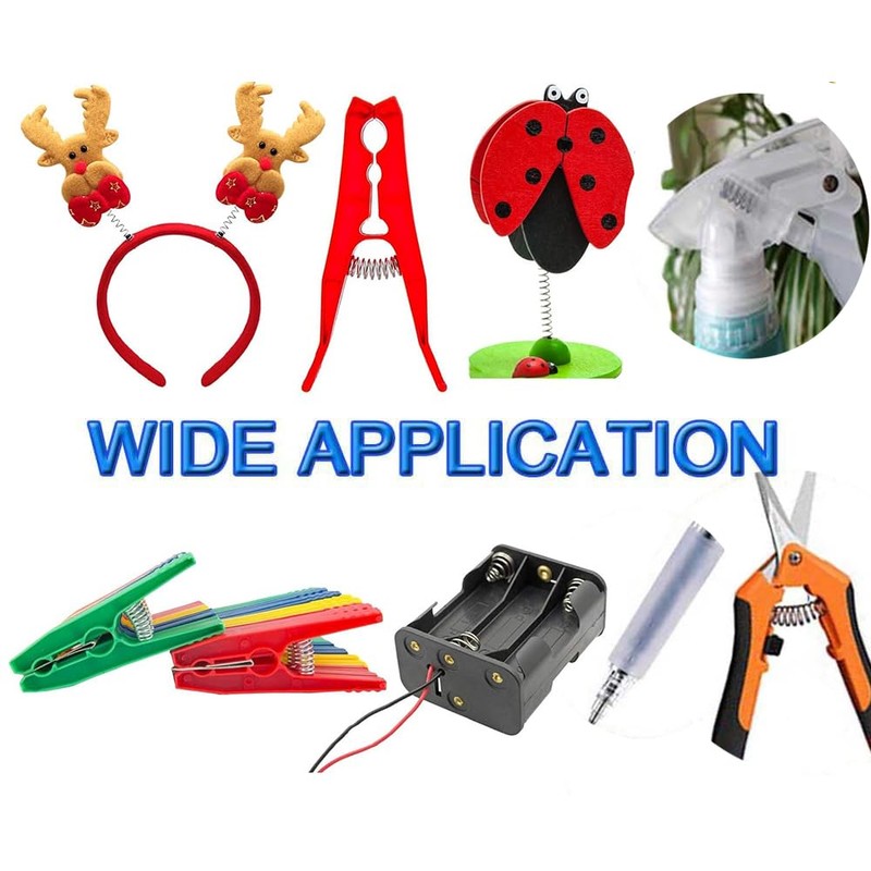 Yesallwas 200Pcs Springs Assorted Set, 20 Kinds Tension Springs ,