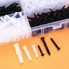 470 Pcs Assorted Screws and Wall Plugs Set, M4 M5