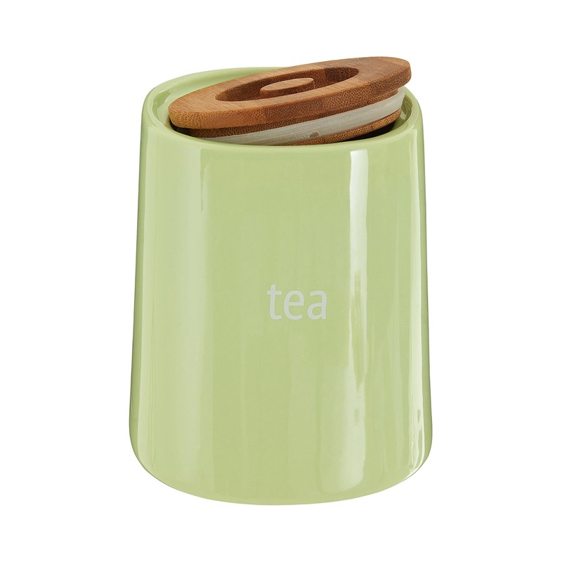 Premier Housewares Tea Canister, Container, Dolomite - Green