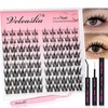 Veleasha Manga Lash Custers Set with Waterproof Lash Bond and