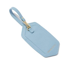 Kendra Scott Leather Luggage Tag, Light Blue