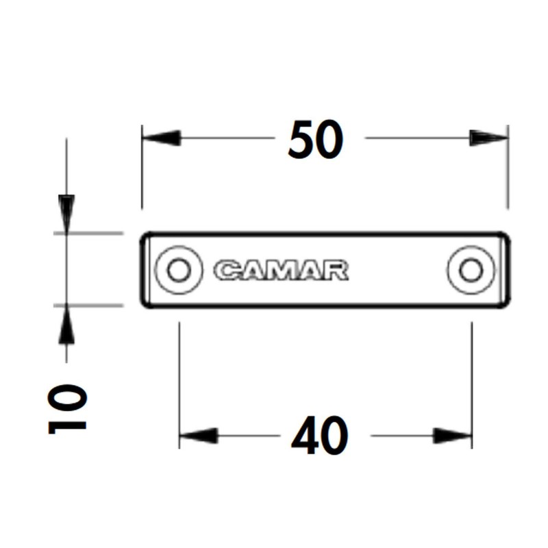 Secotec VAS221 Socket Visor Clip with Mounting Plate Pack of