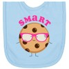 inktastic Smart Cookie Newborn Bib Light Blue 256ee