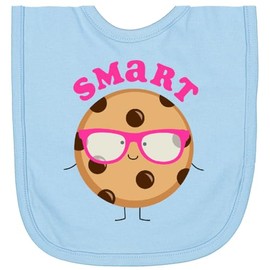 inktastic Smart Cookie Newborn Bib Light Blue 256ee
