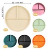 SJDOFU Divided Dinner Plates, 6 PCS Divided Diet Plates, Reusable