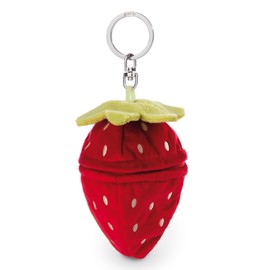 Niki Classic Bear 2024 Key Ring, Bear + Strawberry, 5.1 inches (13 cm), Kids Red, red