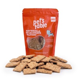 Pet's Table Premios para Perros Y Gatos Premios de Avena y Mantequilla de Cacahuate - Sin Gluten, Sin Aditivos, Sin Conservadores – 160g